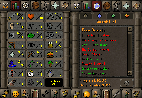 Jagex - 40 Melee - 20 QP
